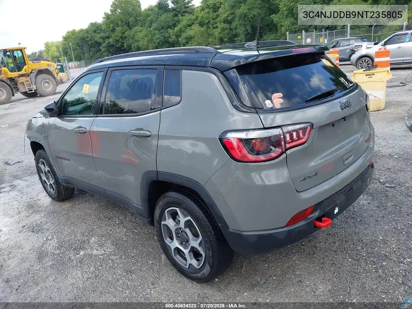 2022 Jeep Compass Trailhawk 4X4 VIN: 3C4NJDDB9NT235805 Lot: 45634320