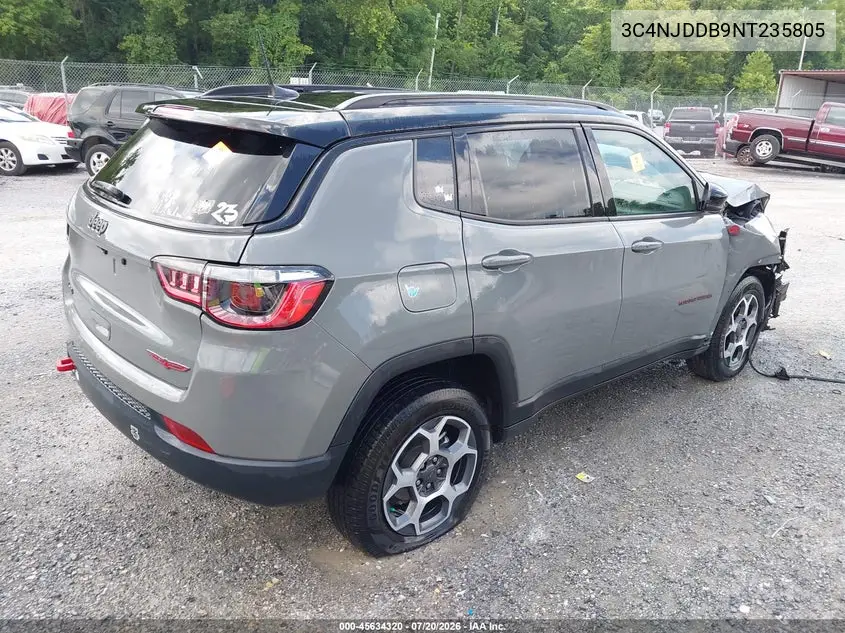 2022 Jeep Compass Trailhawk 4X4 VIN: 3C4NJDDB9NT235805 Lot: 45634320