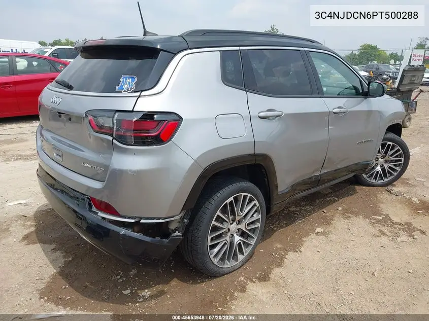 2023 Jeep Compass Limited 4X4 VIN: 3C4NJDCN6PT500288 Lot: 45653948