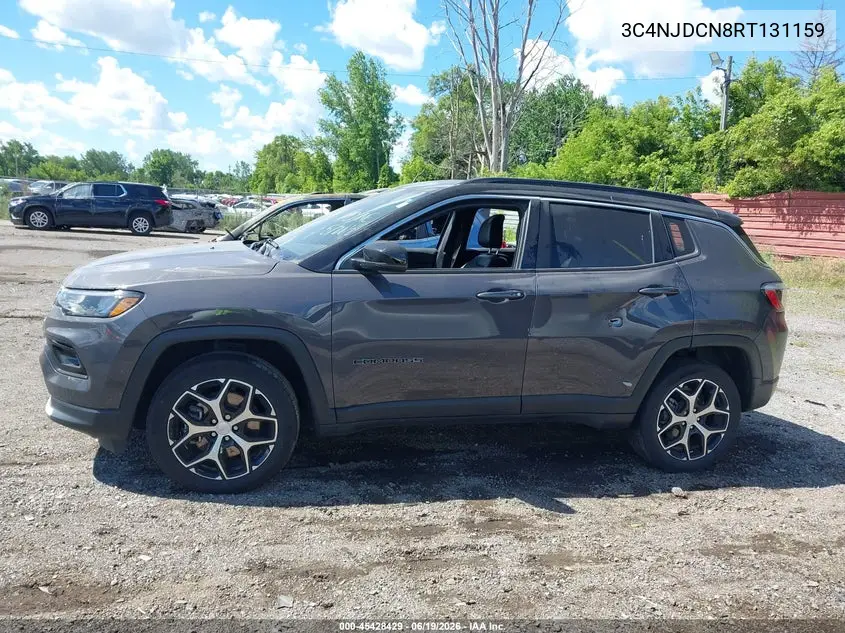 2024 Jeep Compass Limited 4X4 VIN: 3C4NJDCN8RT131159 Lot: 45428429