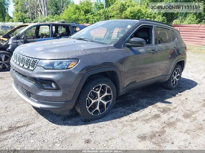 2024 Jeep Compass Limited 4X4 VIN: 3C4NJDCN8RT131159 Lot: 45428429
