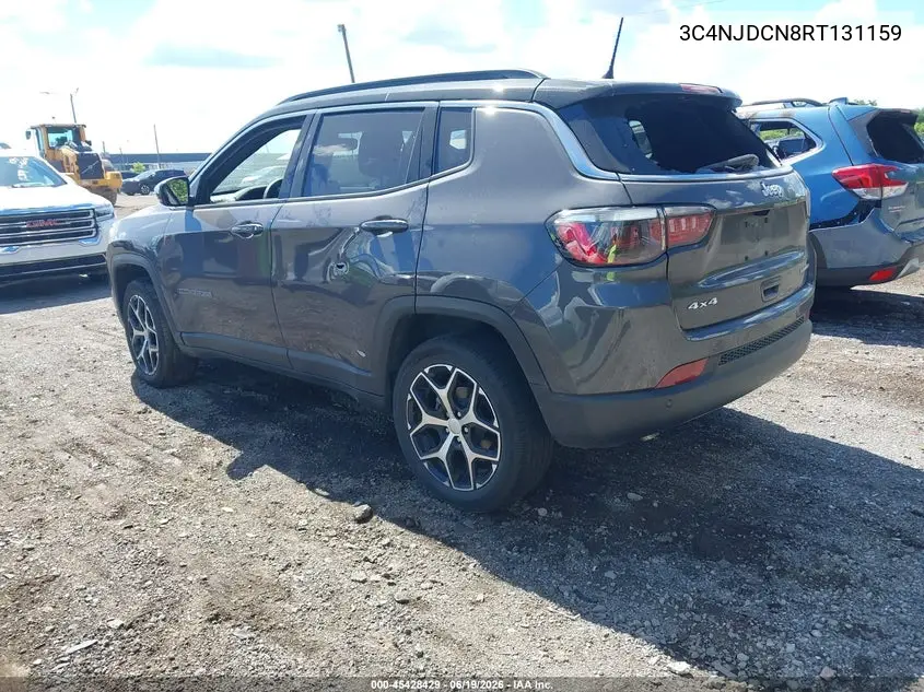 2024 Jeep Compass Limited 4X4 VIN: 3C4NJDCN8RT131159 Lot: 45428429