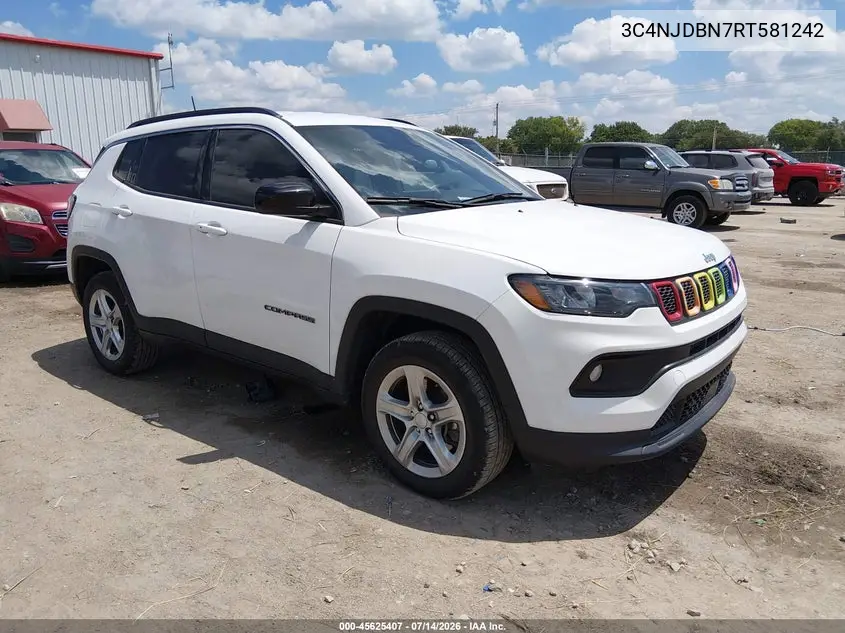 2024 Jeep Compass Latitude 4X4 VIN: 3C4NJDBN7RT581242 Lot: 45625407
