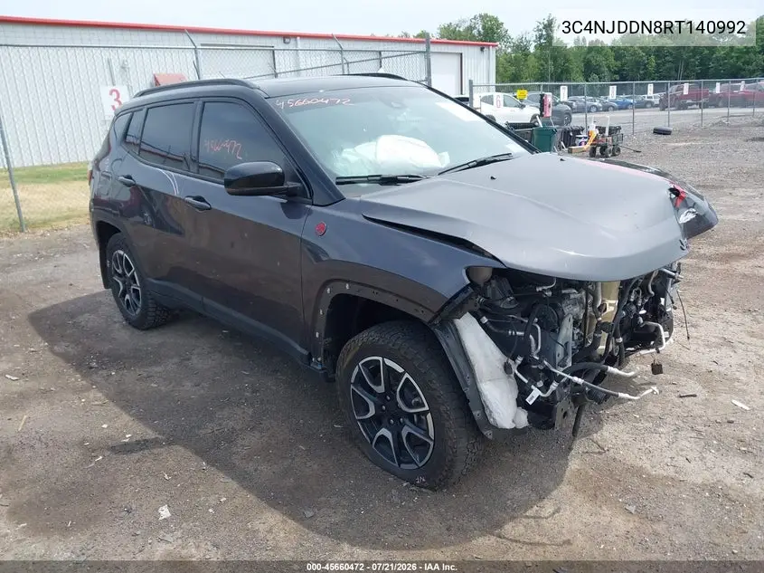 2024 Jeep Compass Trailhawk 4X4 VIN: 3C4NJDDN8RT140992 Lot: 45660472