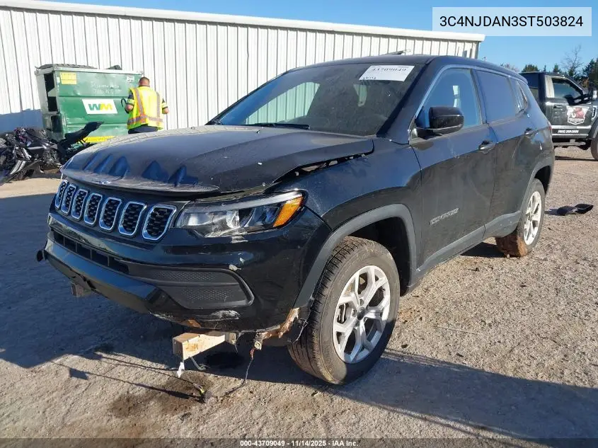 3C4NJDAN3ST503824 2025 Jeep Compass Sport 4X4