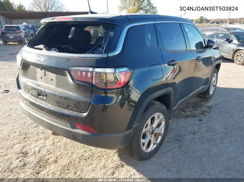 3C4NJDAN3ST503824 2025 Jeep Compass Sport 4X4