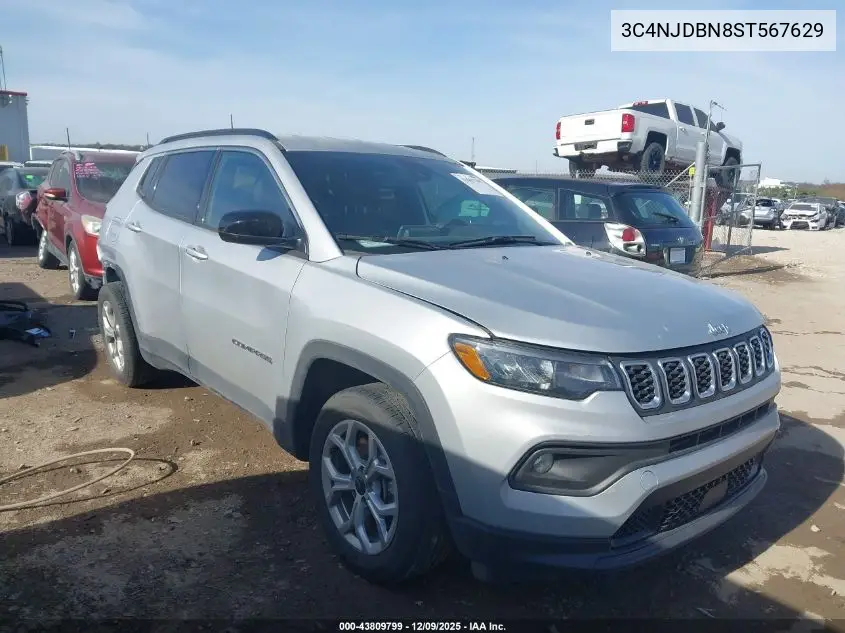 3C4NJDBN8ST567629 2025 Jeep Compass Latitude 4X4