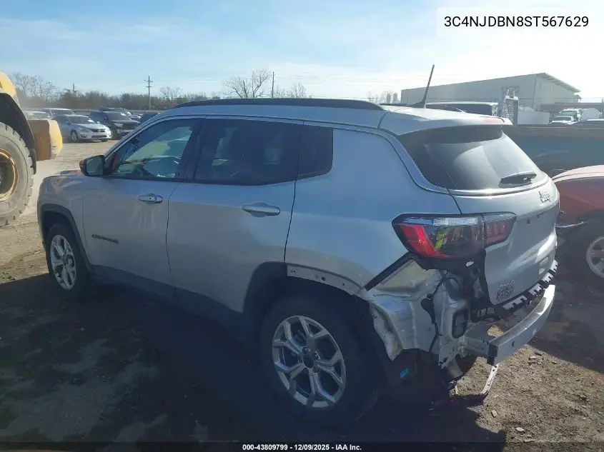 3C4NJDBN8ST567629 2025 Jeep Compass Latitude 4X4