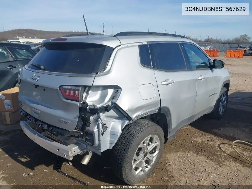 3C4NJDBN8ST567629 2025 Jeep Compass Latitude 4X4
