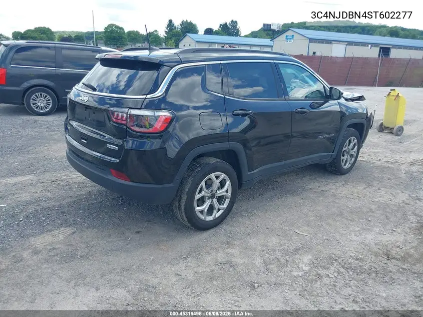 2025 Jeep Compass Latitude 4X4 VIN: 3C4NJDBN4ST602277 Lot: 45319496