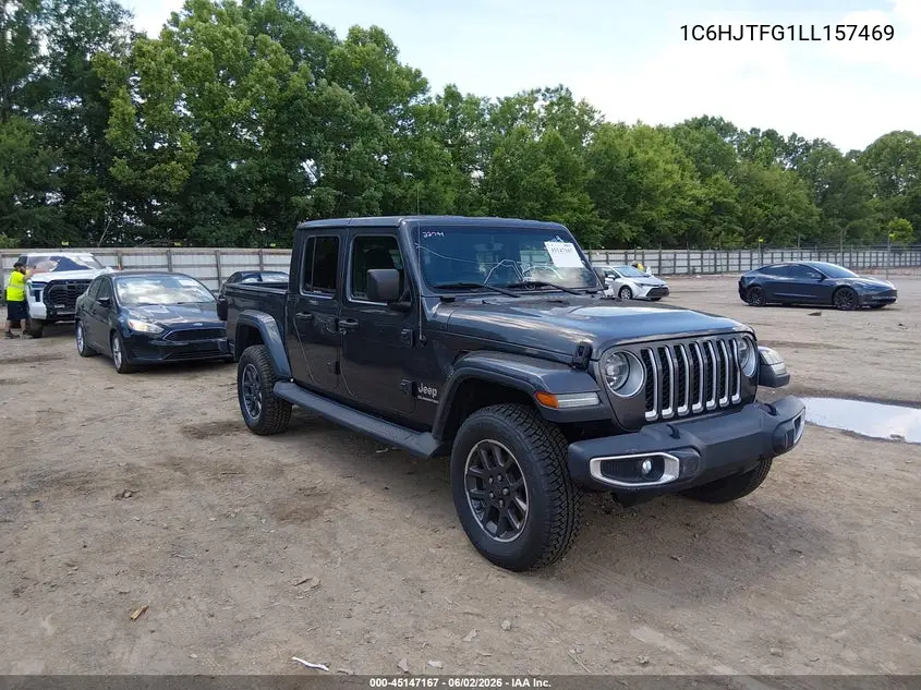2020 Jeep Gladiator Overland 4X4 VIN: 1C6HJTFG1LL157469 Lot: 45147167