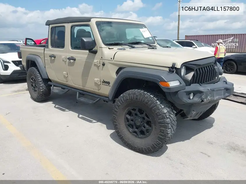 2020 Jeep Gladiator Sport VIN: 1C6HJTAG4LL157800 Lot: 56845916