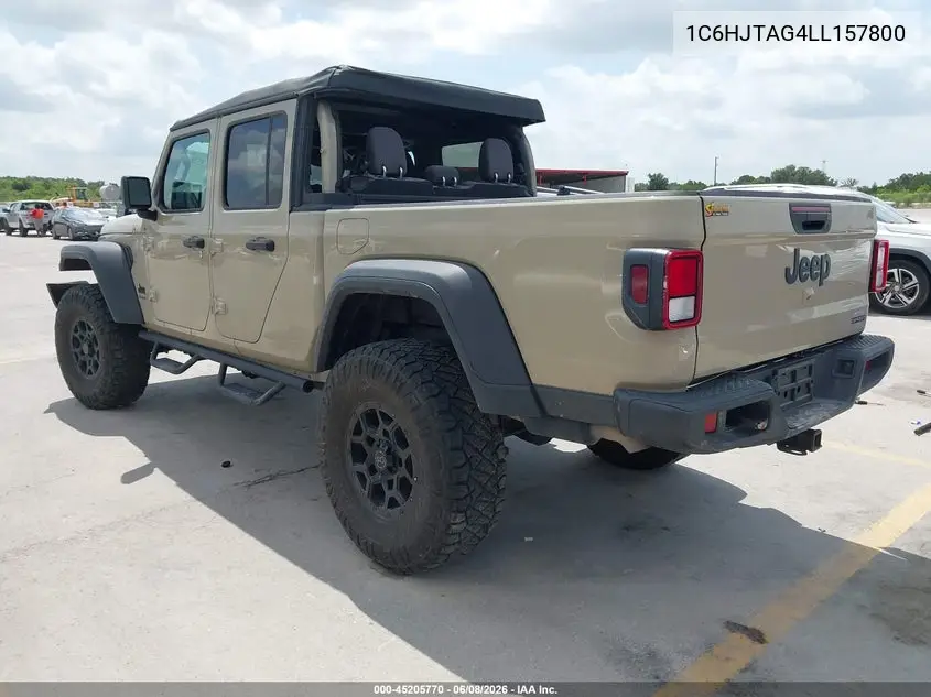 2020 Jeep Gladiator Sport VIN: 1C6HJTAG4LL157800 Lot: 56845916