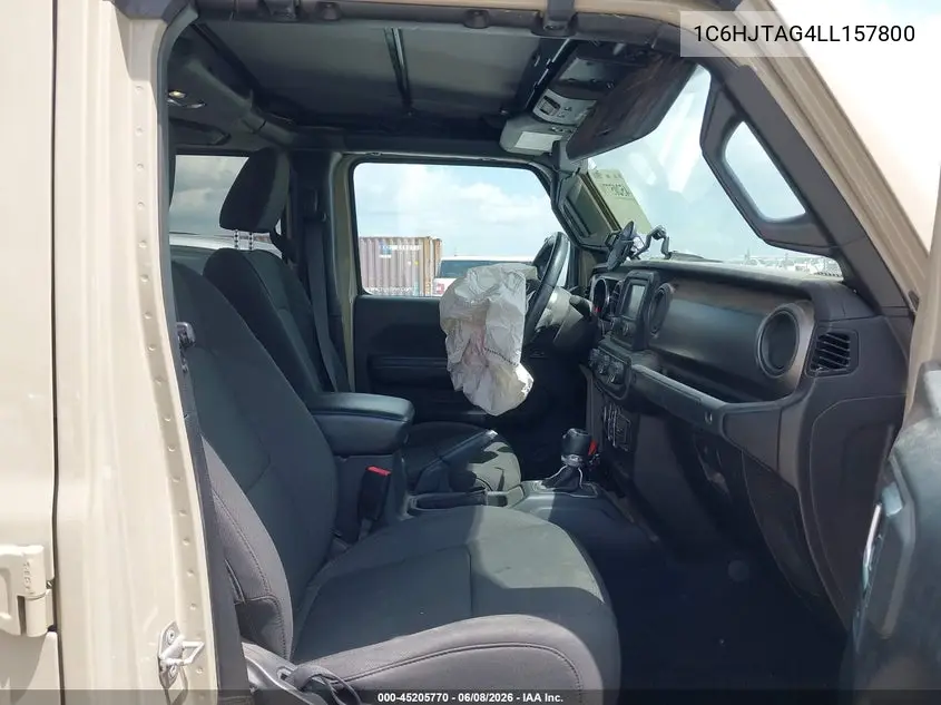 2020 Jeep Gladiator Sport VIN: 1C6HJTAG4LL157800 Lot: 56845916