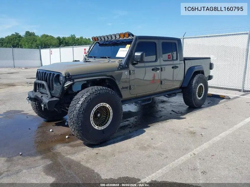 2020 Jeep Gladiator Sport S 4X4 VIN: 1C6HJTAG8LL160795 Lot: 45308658