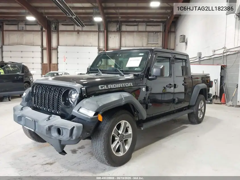 2020 Jeep Gladiator Sport S 4X4 VIN: 1C6HJTAG2LL182386 Lot: 45339988