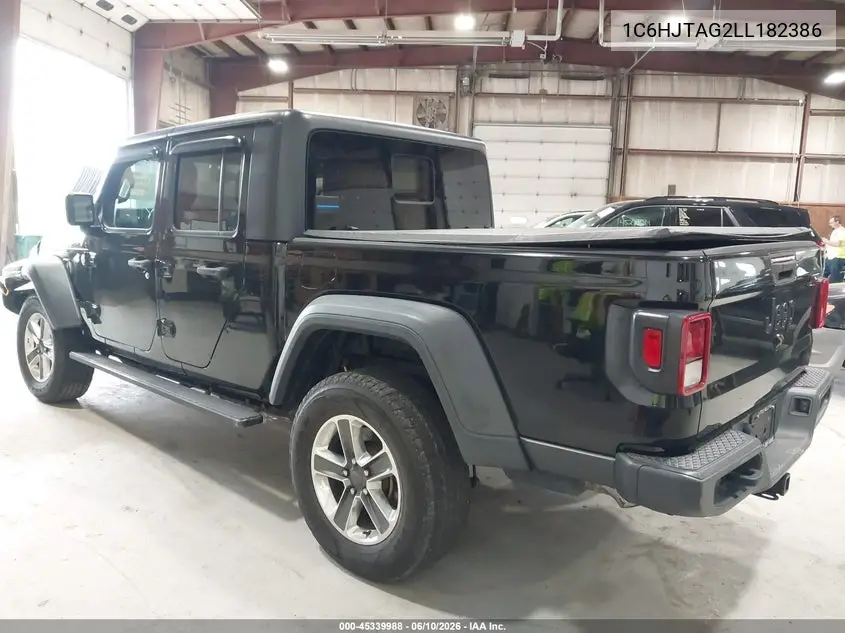 2020 Jeep Gladiator Sport S 4X4 VIN: 1C6HJTAG2LL182386 Lot: 45339988