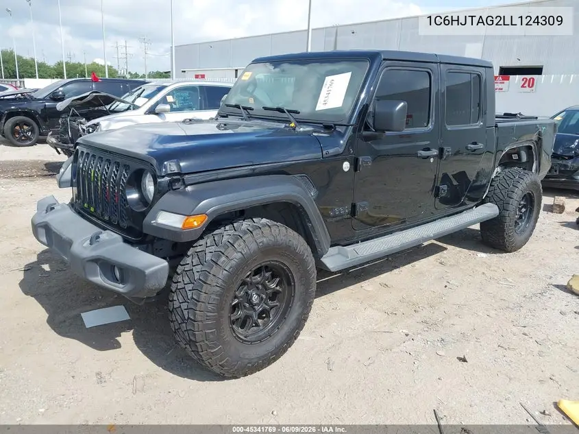 2020 Jeep Gladiator Sport S 4X4 VIN: 1C6HJTAG2LL124309 Lot: 45341769