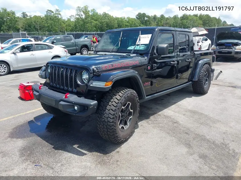 2020 Jeep Gladiator Rubicon 4X4 VIN: 1C6JJTBG2LL191797 Lot: 45353176