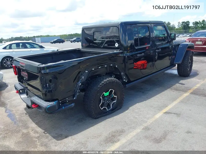 2020 Jeep Gladiator Rubicon 4X4 VIN: 1C6JJTBG2LL191797 Lot: 45353176