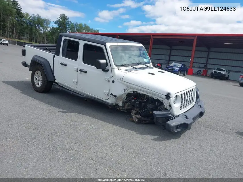 2020 Jeep Gladiator Sport S 4X4 VIN: 1C6JJTAG9LL124633 Lot: 45382692