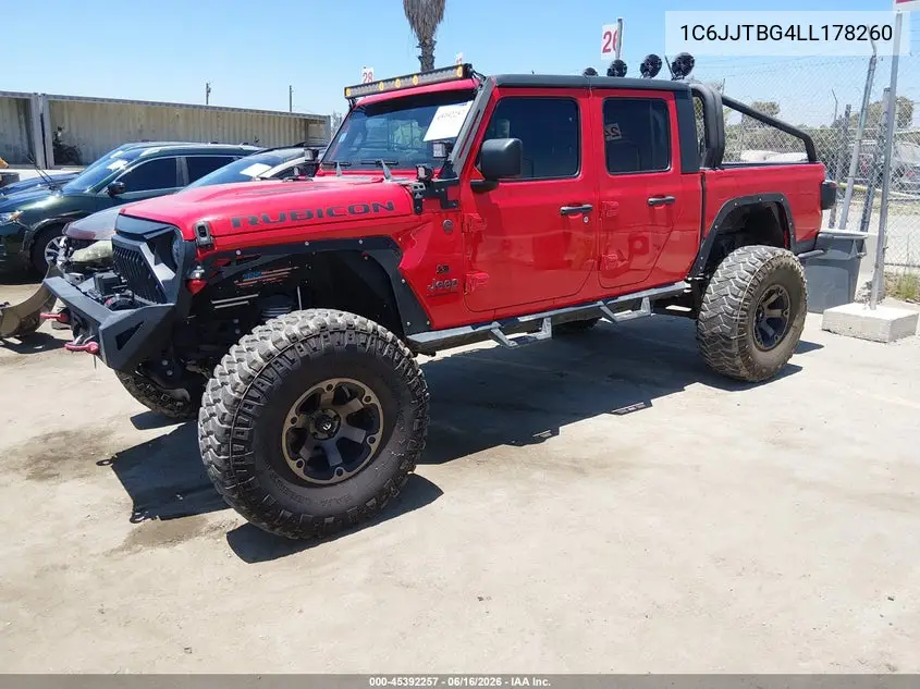 2020 Jeep Gladiator Rubicon 4X4 VIN: 1C6JJTBG4LL178260 Lot: 45392257