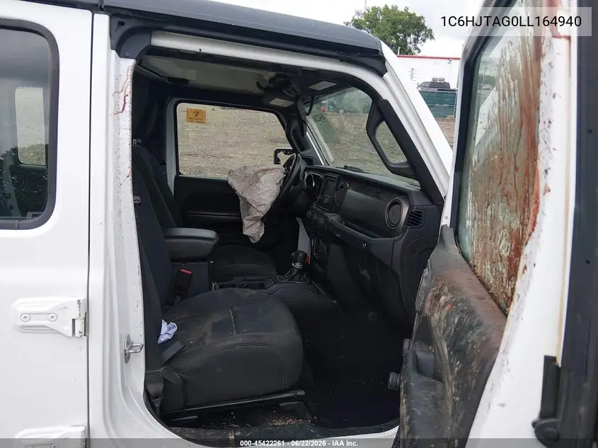 2020 Jeep Gladiator Sport 4X4 VIN: 1C6HJTAG0LL164940 Lot: 45422261
