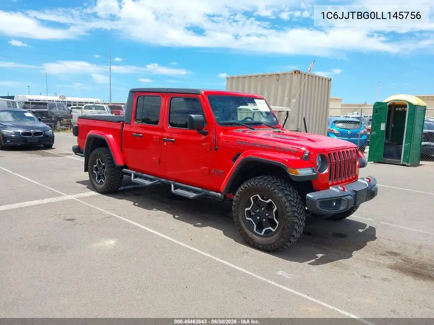 2020 Jeep Gladiator Rubicon 4X4 VIN: 1C6JJTBG0LL145756 Lot: 45462843