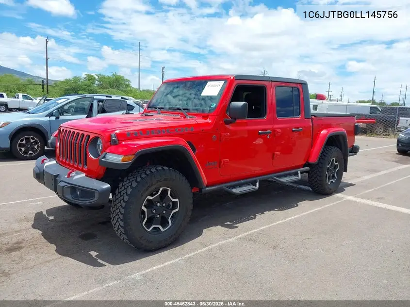 2020 Jeep Gladiator Rubicon 4X4 VIN: 1C6JJTBG0LL145756 Lot: 45462843