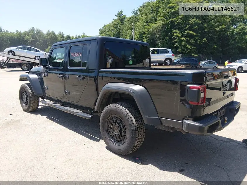 2020 Jeep Gladiator Sport S 4X4 VIN: 1C6HJTAG4LL146621 Lot: 45506706