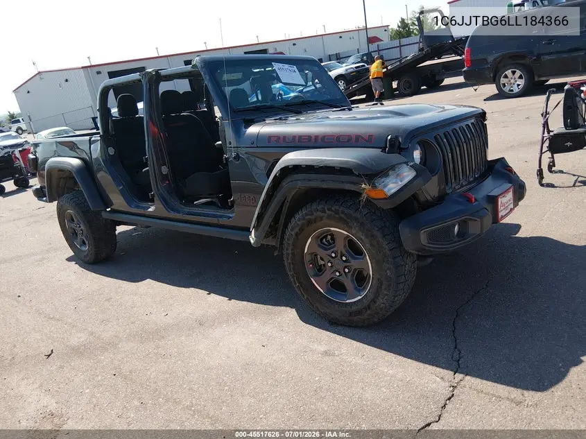 2020 Jeep Gladiator Rubicon 4X4 VIN: 1C6JJTBG6LL184366 Lot: 45517626