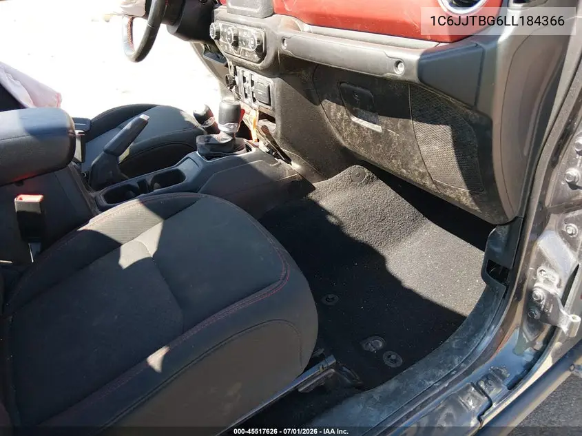 2020 Jeep Gladiator Rubicon 4X4 VIN: 1C6JJTBG6LL184366 Lot: 45517626
