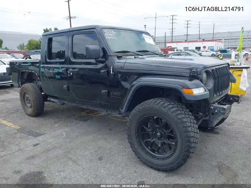 2020 Jeep Gladiator Altitude 4X4 VIN: 1C6HJTAG8LL214791 Lot: 45517683