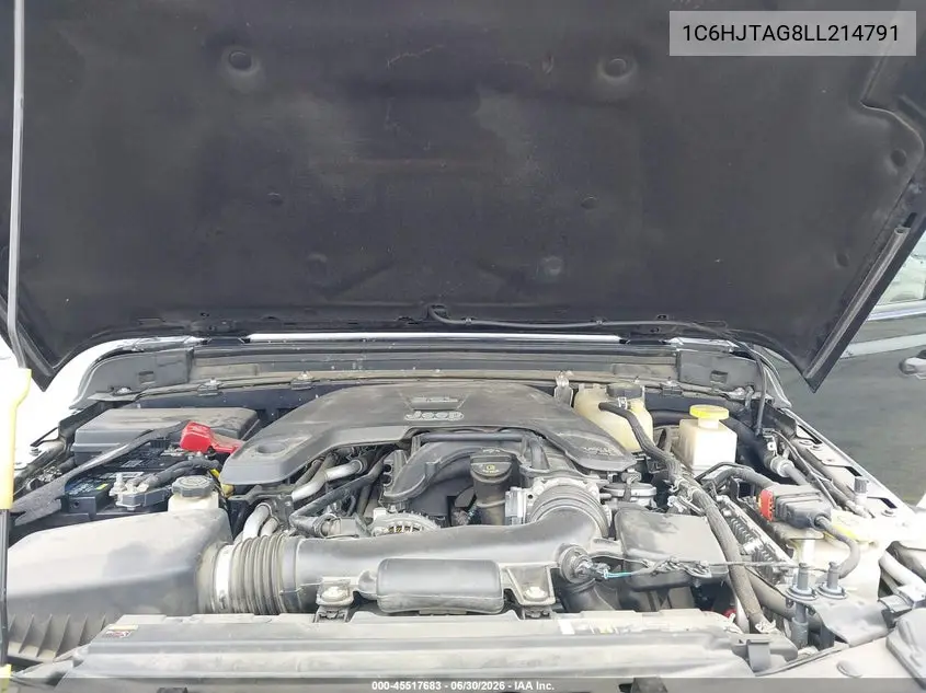 2020 Jeep Gladiator Altitude 4X4 VIN: 1C6HJTAG8LL214791 Lot: 45517683