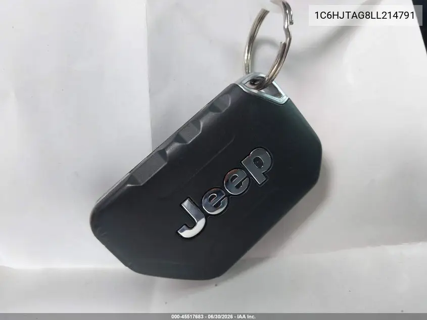 2020 Jeep Gladiator Altitude 4X4 VIN: 1C6HJTAG8LL214791 Lot: 45517683