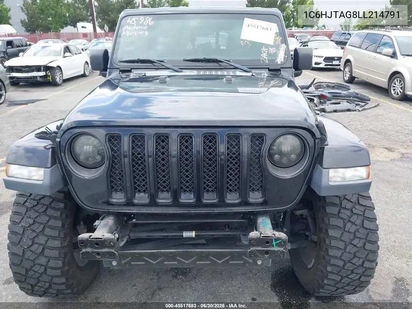 2020 Jeep Gladiator Altitude 4X4 VIN: 1C6HJTAG8LL214791 Lot: 45517683