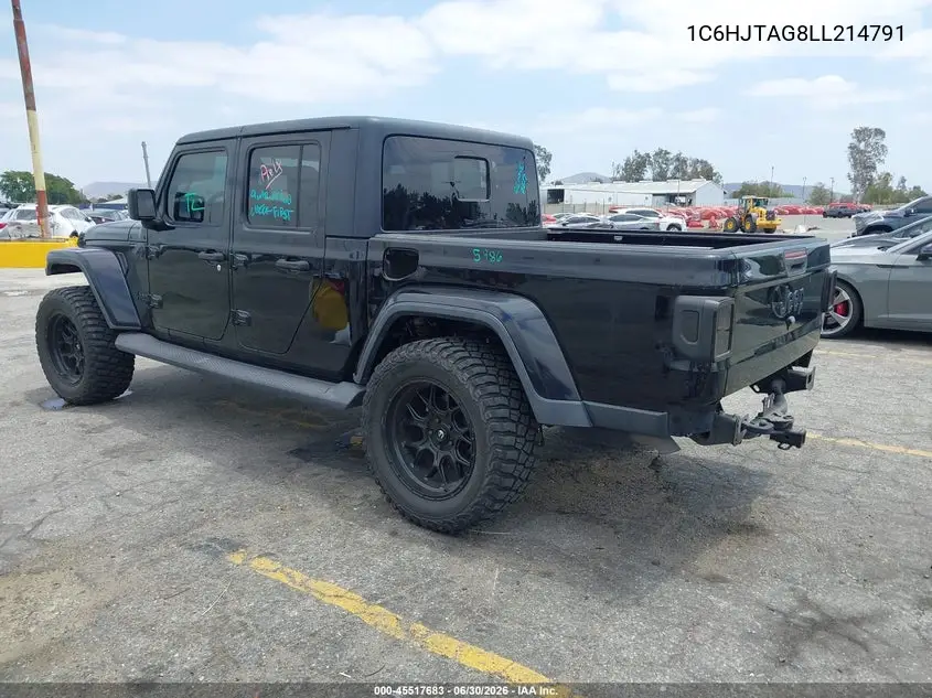 2020 Jeep Gladiator Altitude 4X4 VIN: 1C6HJTAG8LL214791 Lot: 45517683