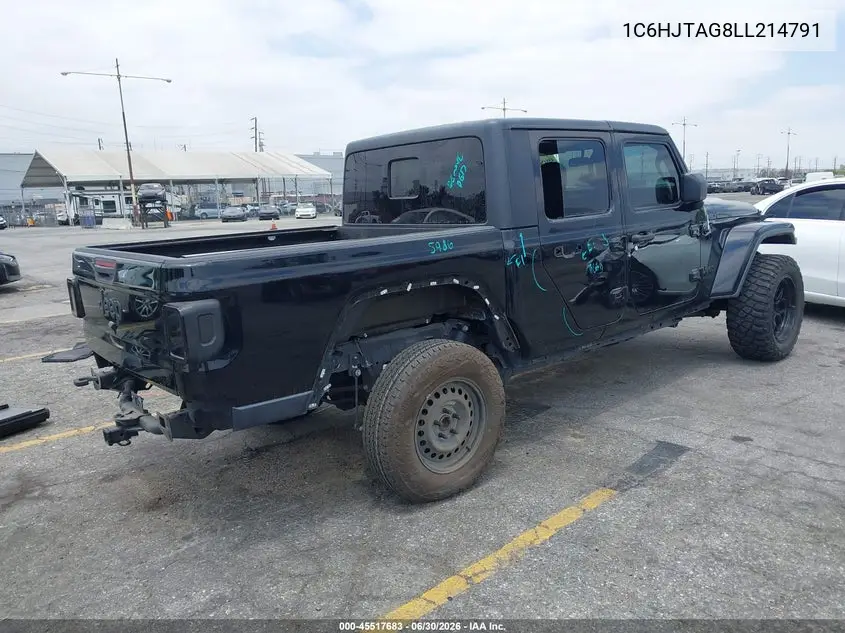 2020 Jeep Gladiator Altitude 4X4 VIN: 1C6HJTAG8LL214791 Lot: 45517683