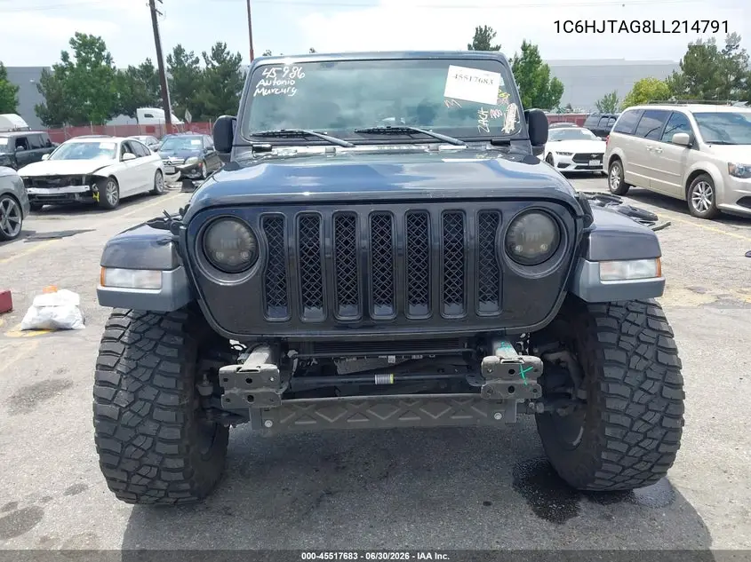 2020 Jeep Gladiator Altitude 4X4 VIN: 1C6HJTAG8LL214791 Lot: 45517683