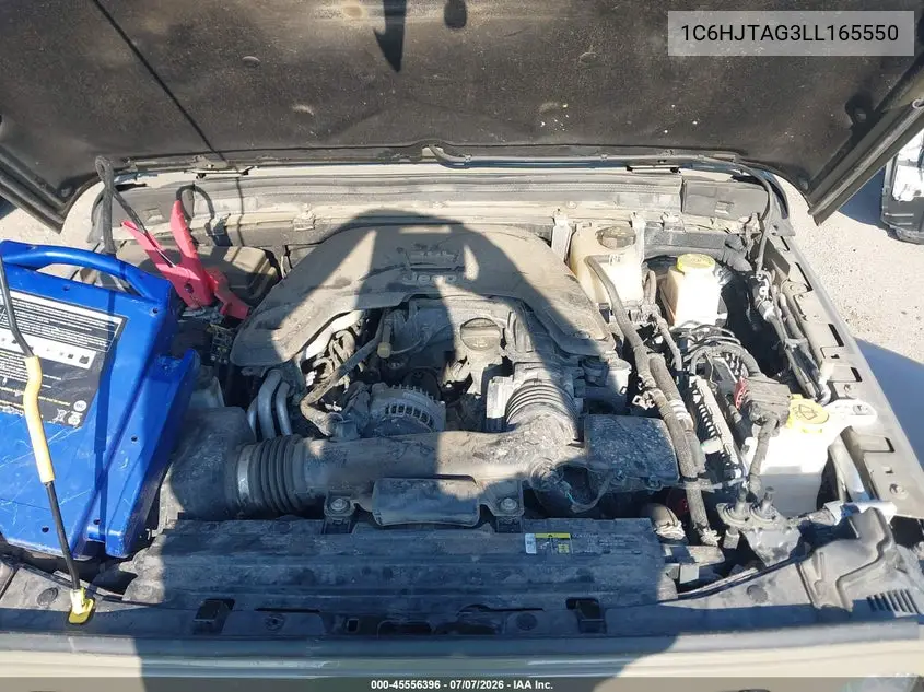 2020 Jeep Gladiator Sport S 4X4 VIN: 1C6HJTAG3LL165550 Lot: 45556396