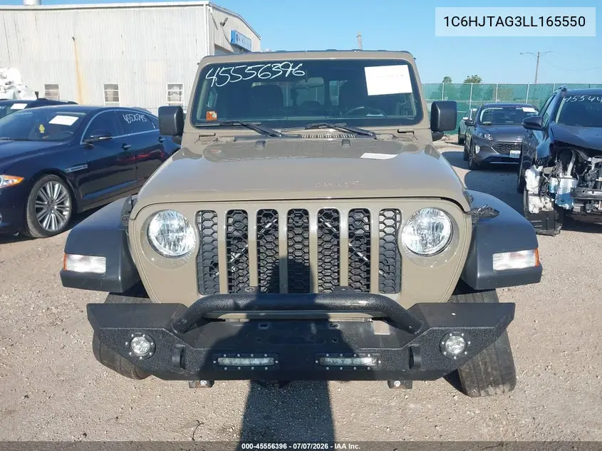 2020 Jeep Gladiator Sport S 4X4 VIN: 1C6HJTAG3LL165550 Lot: 45556396