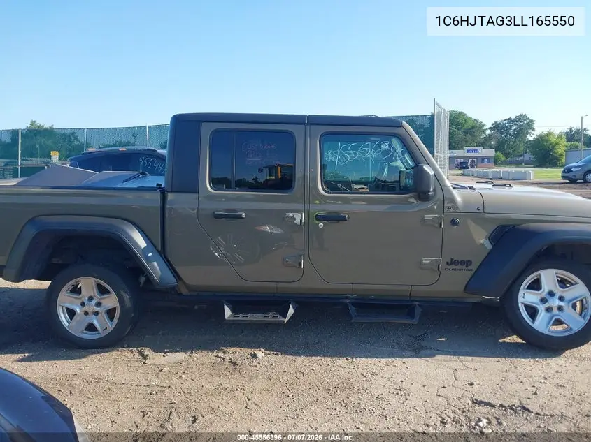 2020 Jeep Gladiator Sport S 4X4 VIN: 1C6HJTAG3LL165550 Lot: 45556396