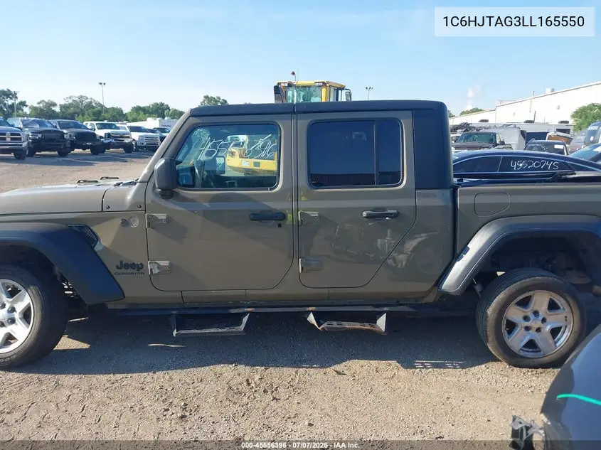 2020 Jeep Gladiator Sport S 4X4 VIN: 1C6HJTAG3LL165550 Lot: 45556396