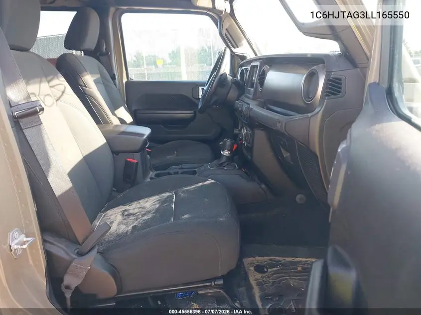 2020 Jeep Gladiator Sport S 4X4 VIN: 1C6HJTAG3LL165550 Lot: 45556396