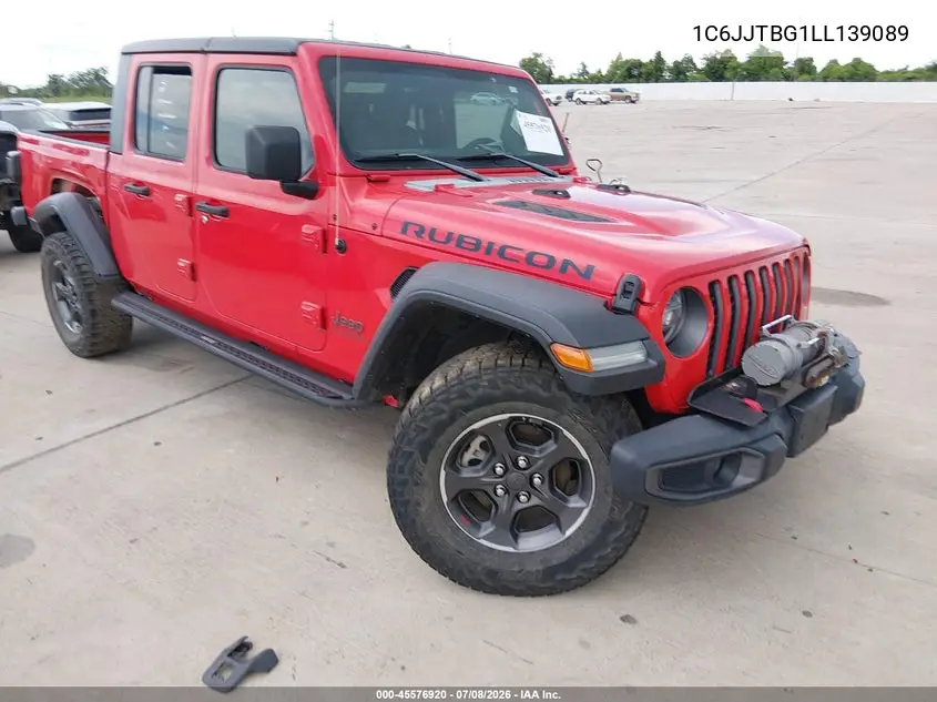 2020 Jeep Gladiator Rubicon 4X4 VIN: 1C6JJTBG1LL139089 Lot: 45576920