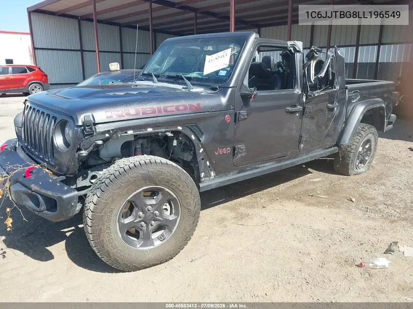 2020 Jeep Gladiator Rubicon 4X4 VIN: 1C6JJTBG8LL196549 Lot: 45583413