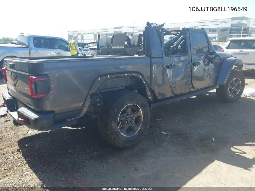 2020 Jeep Gladiator Rubicon 4X4 VIN: 1C6JJTBG8LL196549 Lot: 45583413
