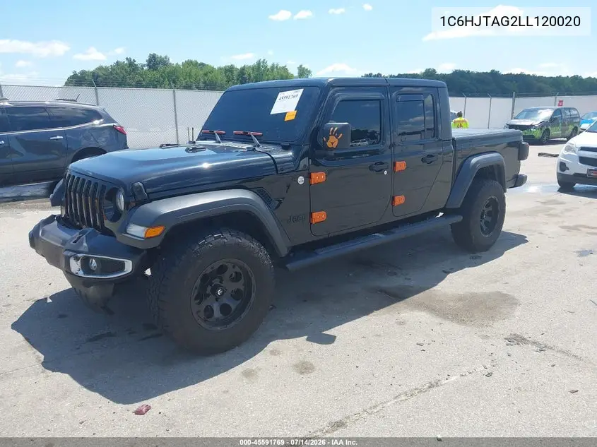 2020 Jeep Gladiator Sport S 4X4 VIN: 1C6HJTAG2LL120020 Lot: 45591769