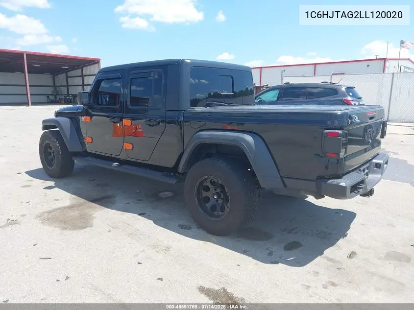 2020 Jeep Gladiator Sport S 4X4 VIN: 1C6HJTAG2LL120020 Lot: 45591769