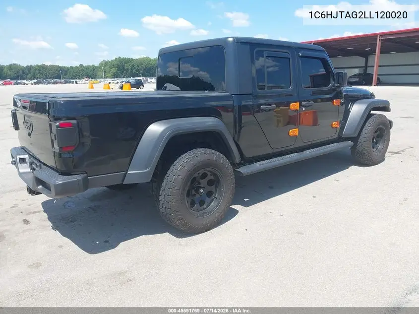 2020 Jeep Gladiator Sport S 4X4 VIN: 1C6HJTAG2LL120020 Lot: 45591769